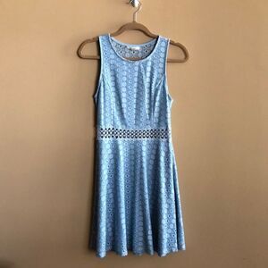 Miami Lace Powder Blue Dress🦋